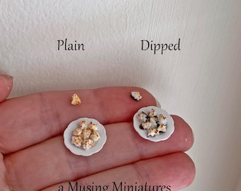 Miniature Coconut Macaroon Cookies for 1:12 Scale Dollhouse or Bakery