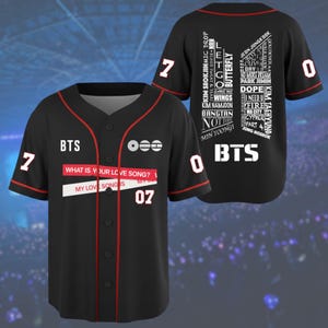 Baseball Jersey Bts - Etsy
