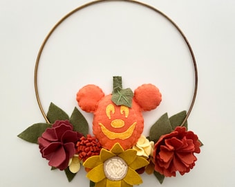 Mouse Pumpkin Wreath