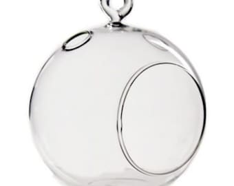 3.5" Glass  Plant Orb/Terrarium