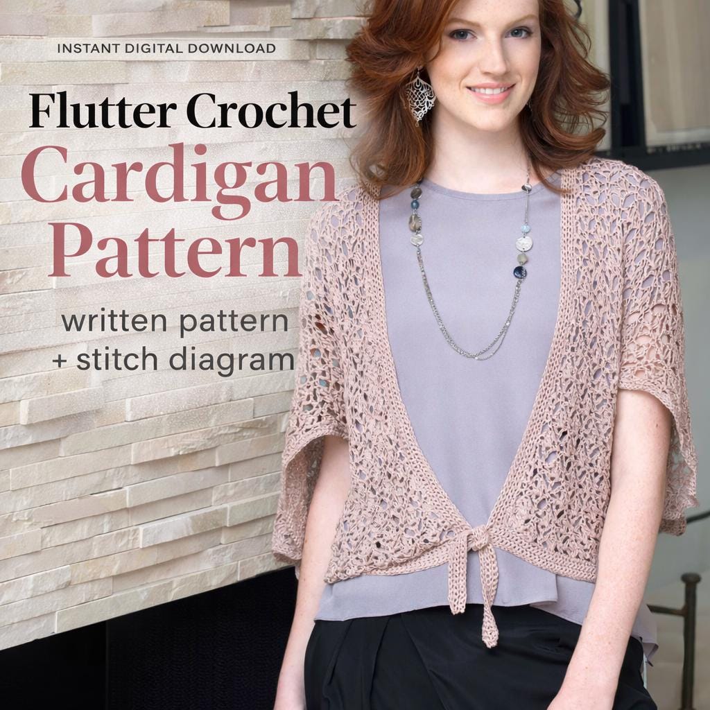 Flutter Crochet Cardigan Pattern