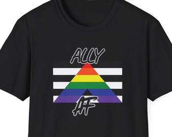 Ally AF T-Shirt | Rainbow Pride Triangle Tee
