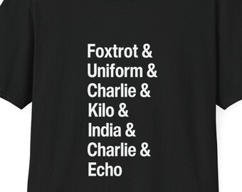 Maglietta Foxtrot Uniform Charlie Kilo India Echo