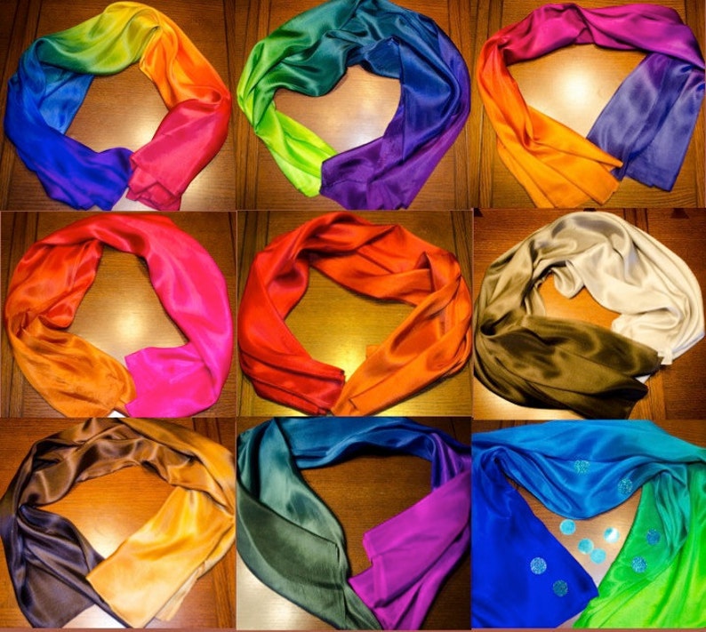 you pick the colors and silk weight Custom Belly Dance Veil