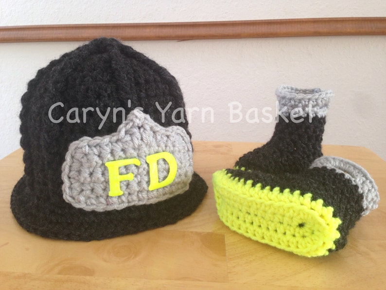 CROCHET PATTERN, 9-12M Size, Baby Firefighter Fireman Hat, Pants ...