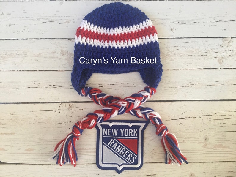 Baby NY Rangers Hockey Crochet Photo Prop Outfit NB 03M Etsy