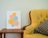 Motif de cercle graphique - impression de 11 x 14"