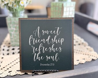 Mini Wood Sign | A sweet friendship