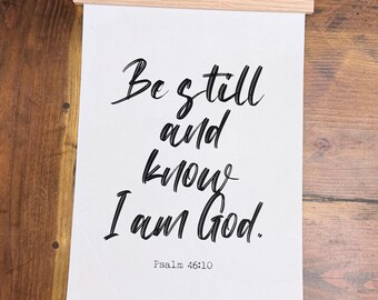 Canvas Banner | Be Still and Know