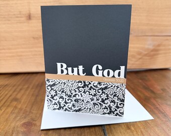 Note Card| But God | Genesis 50:20 | Blank inside