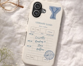 Funda para teléfono Bookish / Funda resistente con diseño de estrellas / Para iPhone 17 16 15 14 13 12 11 Pro Max Plus iPhone Samsung Galaxy S24 S23 S22 S21