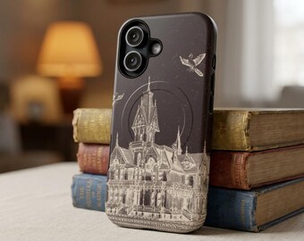 Bookish Phone Case Dark Romantasy Castle | Gothic Architecture Cover | Villain Era Aesthetic Kingdom Gift Shadow Court Vampire Tough Magsafe
