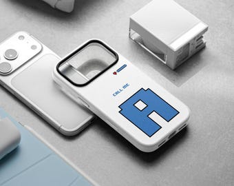 Monogram Phone Case Pixel Style | Trending Tough Cover | PhD Graduation Gift | iPhone 17 16 15 14 13 12 11 Pro Max Plus  Samsung Galaxy S24
