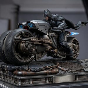 Batcycle STL, Warrior Statue 3D Print, Miniature Figure (Digital Download)