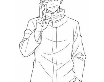 jujutsu kaisen coloring book