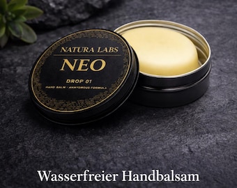 NEO - feste Handcreme / wachs wasserfrei, sehr ergiebig für stark beanspruchte Haut/Hände. Innovative Inhaltsstoffe, natürliche Basis.