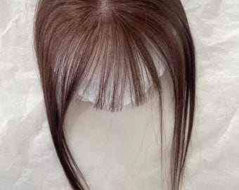 Luchtpony van echt haar: Zwitsers kantvolume voor dunner wordend haar (7 x 11 cm), 3 clips