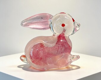 Vintage Clear Glass “rabbit/bunny on a Nest” - Etsy Canada