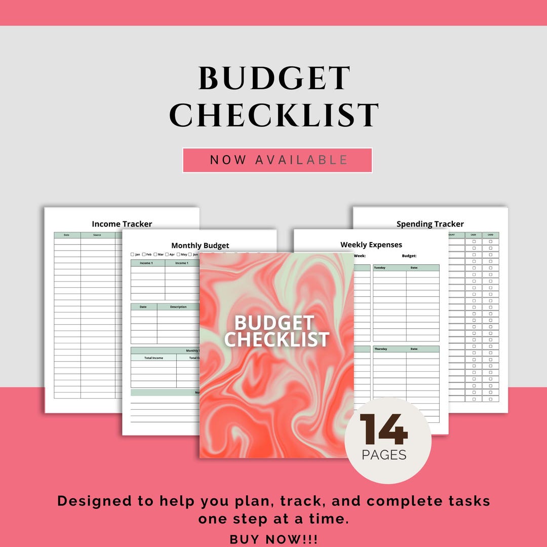 Mooe Expense Checklist.pdf Budget Checklist Printable | Simple Budget Planner | Digital Download ...