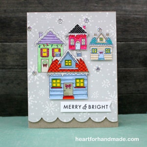 Instant Download Hero Arts Holiday Houses Digital Kit DK026 image 5