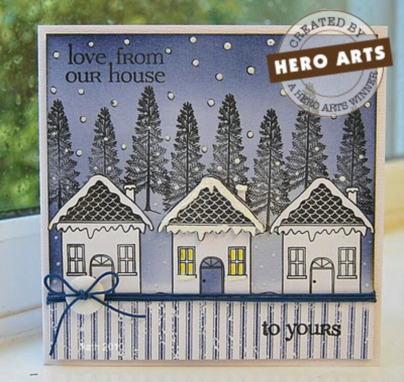 Instant Download Hero Arts Holiday Houses Digital Kit DK026 image 4