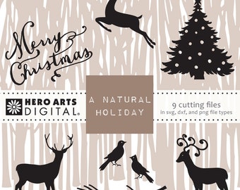 Instant Download Hero Arts A Natural Christmas Digital Cut File