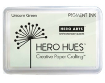 Sale Hero Arts Unicorn Pastel Green AF279 Pigment Ink