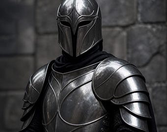 Dark Medieval Knight Steel Armor Set Handmade Black LARP, Cosplay Renaissance fair Gothic Costume