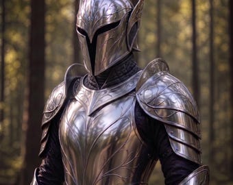 Set di armatura da cavaliere fantasy elfico ispirato al Signore degli Anelli, costume da guerriero medievale per LARP e cosplay