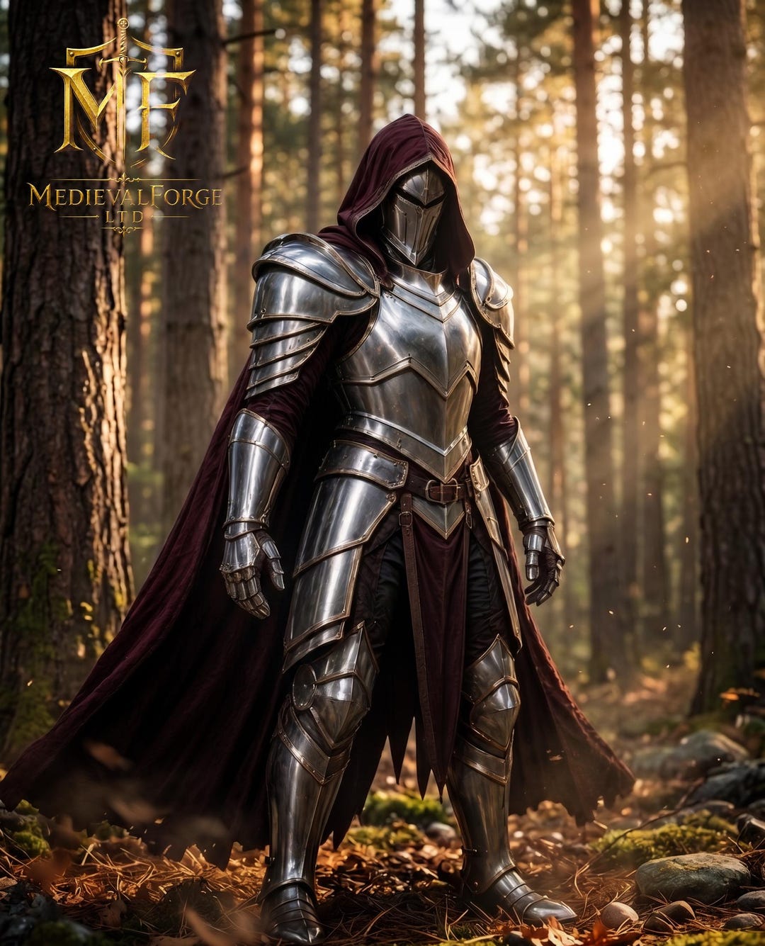 Medieval Steel Knight Armor Set Full Plate Costume for LARP, Cosplay ...