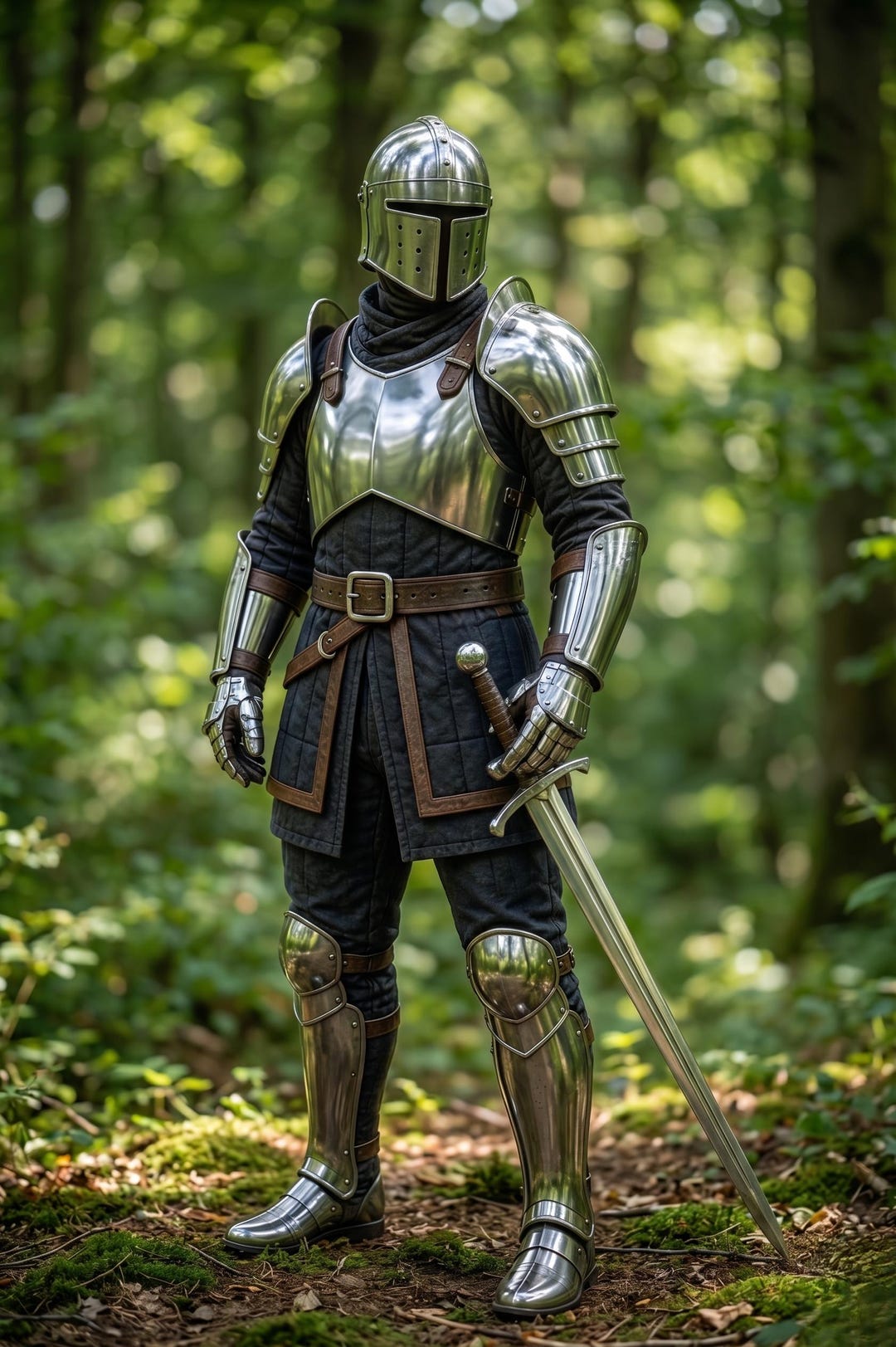 Medieval Knight Steel Armor Set Handmade LARP Renaissance Cosplay ...