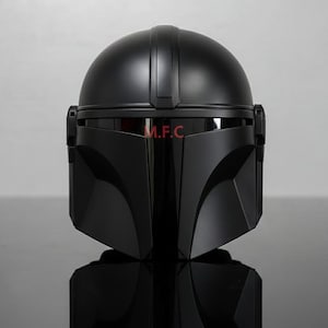 Helm in Mandalorian-stijl Beskar geïnspireerde premiejager Sci-Fi krijger cosplay pantser helm en display afbeelding 1