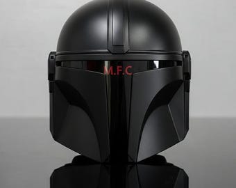 Hełm w stylu mandaloriańskim inspirowany Beskarem, łowca nagród, wojownik science fiction, zbroja cosplay i ekspozycja
