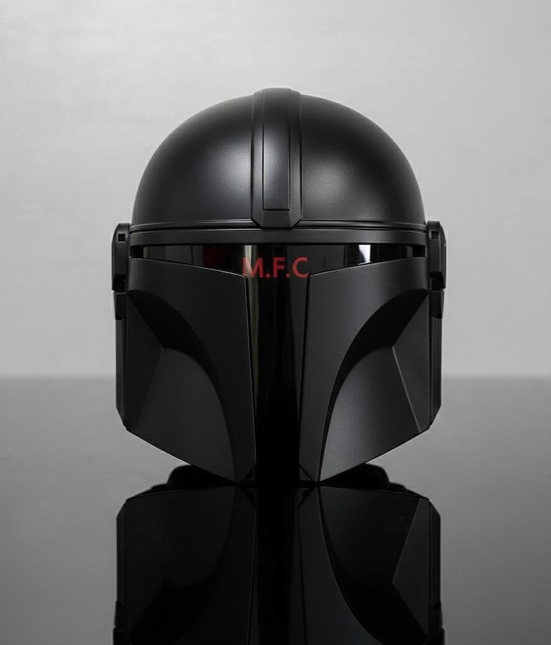 Helm in Mandalorian-stijl Beskar geïnspireerde premiejager Sci-Fi krijger cosplay pantser helm en display afbeelding 1