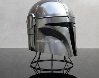 Helm in Mandalorian-stijl Sci-Fi-pantser Draagbaar cosplay-displayhelm LARP en cadeau, decor