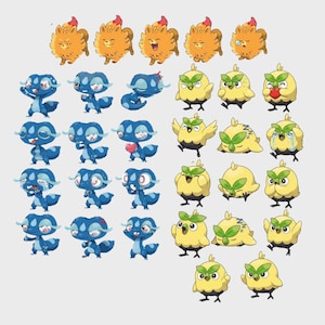 Pokemon Winde & Waves PNG Bundle, Pombon Gecqua Browt PNG, Digital Download