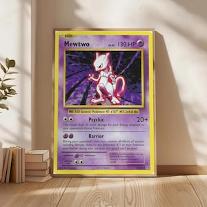Mewtwo Card - Etsy Mewtwo Card - Etsy