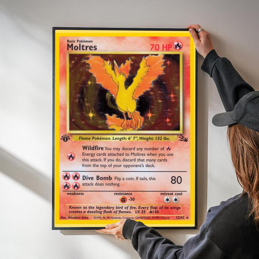 1st Edition Moltres - Etsy