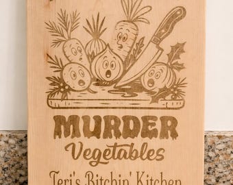 Custom Engraved Cutting Board, Fun Chef Gift, Personalized Housewarming Gift, Funny Cutting Board, Made to Order Butcher Block