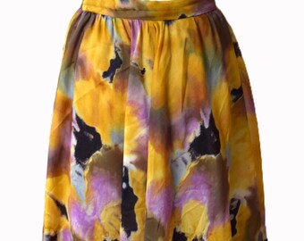 Vintage 80's Höpfner West Germany Midi Skirt, Size 38