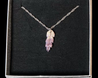 Wampum Feather on 16” Stainless Steel Chain