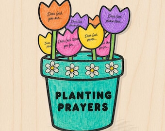 Prayer craft for kids, bible activity, Childrens flower pot prayers cut and paste printable