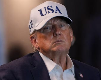 USA Hat, Embroidered America 45 47 Trump Cap - One Size Fits All