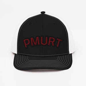 PMURT Embroidered Hat, It Says Trump Backwards Hat, Snapback Trucker Cap,Hidden Message Cap, Funny Political Hat, Conversation Starter Hat