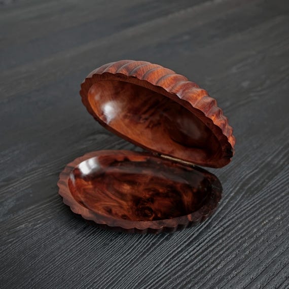 Walnut Shell Shaped Trinket Box - image 3