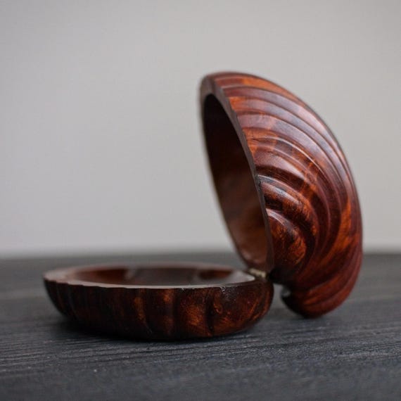 Walnut Shell Shaped Trinket Box - image 6