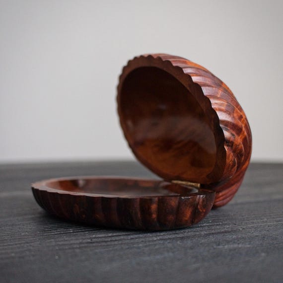 Walnut Shell Shaped Trinket Box - image 5