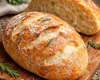 Crusty Italian Bread Recipe PDF (Digital Download)