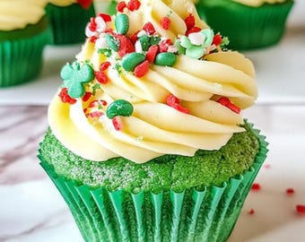 Receta de cupcakes con sabor a batido de trébol en PDF (descarga digital)