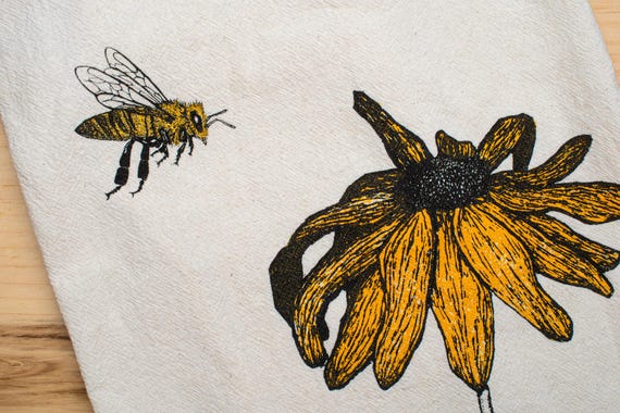Honey bee with Black-eyed Susan